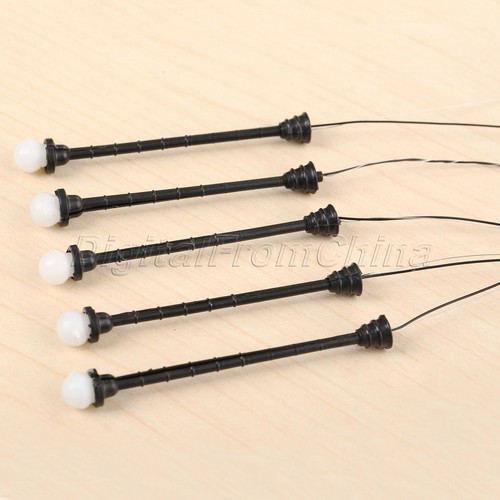 1:100 HO Scale Street light Garden train Layout Model Scale Single Head Lamp - Picture 2 of 10