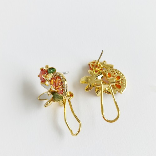 Kate Spade New York Sweet Citrus Orange Cluster Studs earrings - Picture 6 of 9