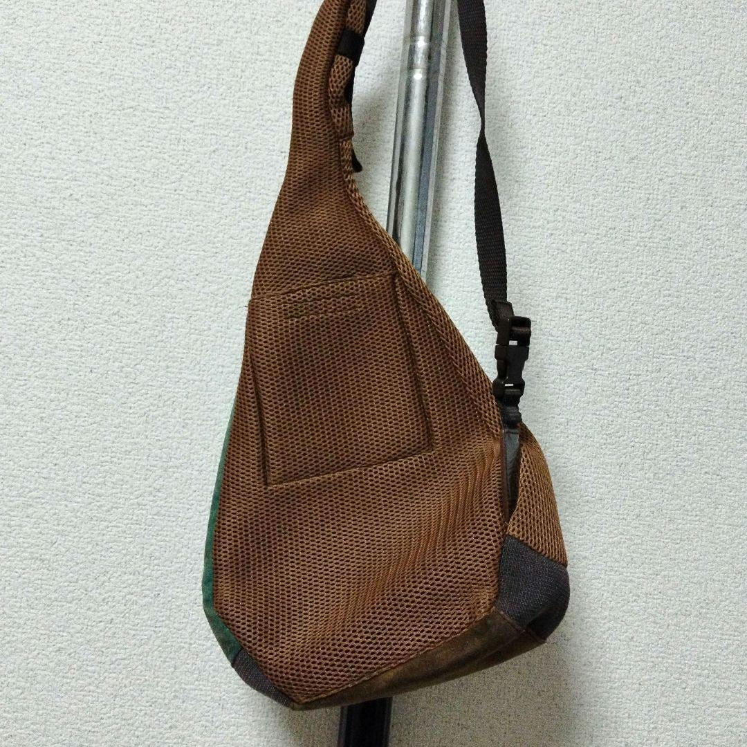 Miu Miu Archive Shoulder Back Body Bag Mesh Nylon Brown Miu Miu Archive Shoulder Back Body Bag Mesh Nylon Brown