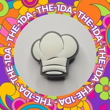 SUPER CUTE White Chef Hat - Charms For Crocs / Shoes - 3D - Catering Food