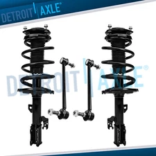 Front Struts w/ Coil Soring Assembly Sway Bar Links for 2007-2010 Toyota Sienna