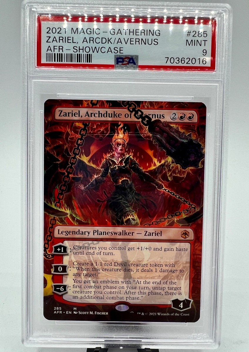 MTG Zariel Archduke Avernus Showcase #285 AFR Magic Gathering PSA