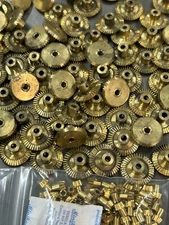 QTY 1 TRADESHIP BRASS 90 DEGREE BEVEL GEAR SET 40/10 TEETH 4:1 RATIO SLOT CAR