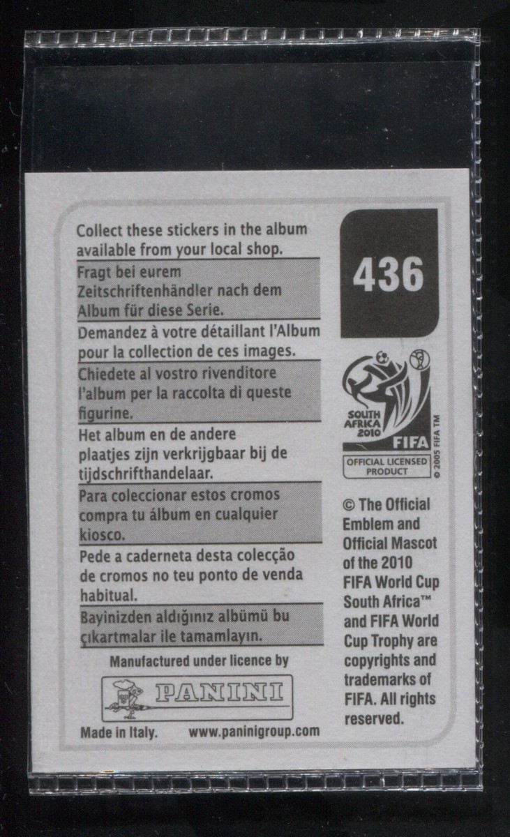 Panini Dario Veron Fifa World Cup South Africa 2010 Sports Trading