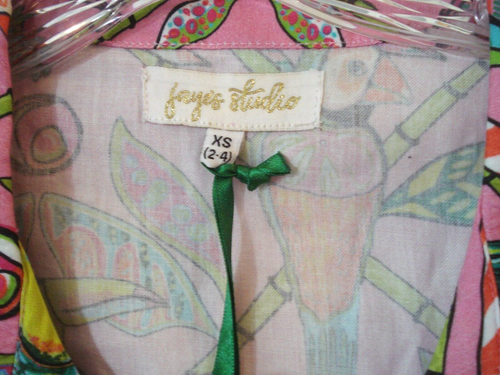 Jaye's Studio Bamboo Birds Luxe Sateen Capri Pajama Set Size XS NEW - Picture 5 of 11