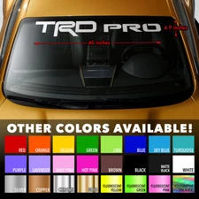 Windshield Banner Vinyl Decal Sticker for Toyota TRD PRO Tacoma Tundra 4Runner