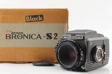 N MINT in BOX Zenza Bronica S2A S2 Late Model Black Nikkor P C 75mm F2.8 JAPAN