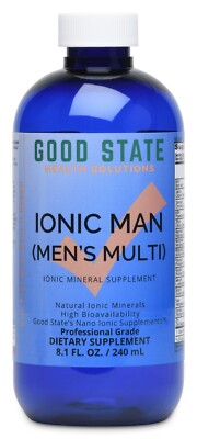 Ionic Man. Men's Liquid Ionic Multi-Mineral 8 fl oz by Good State