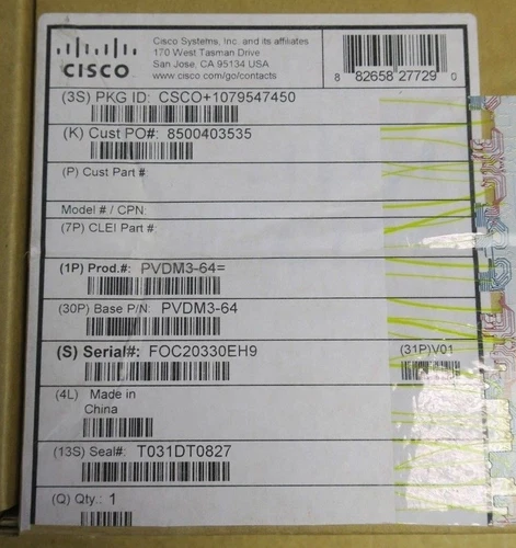 New Cisco PVDM3-64 64-Channel High-Density Voice Digital Signal Processor Module - Picture 3 of 4