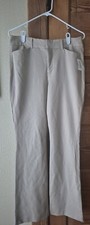 NWT Size 10 Women's Old Navy High Rise Pixie Flare Pants Light Tan Khaki Pockets