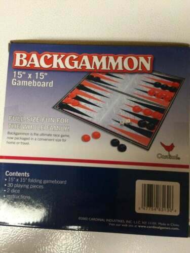 🔥 🔥 Backgammon Board Game Gameboard Full Size 15 x 15🔥Vintage  Brand New!