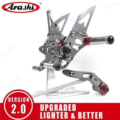 Arashi Rearsets Footpegs Footrest Rear Sets For Suzuki GSXR600 GSXR750 2006-2010