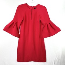NWT Banana Republic New Women’s Bell-Sleeve Shift Dress Sz 0 Red