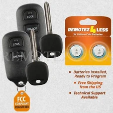 2 for 2003 2004 2005 Toyota Rav4 Keyless Entry Remote Fob Car Key