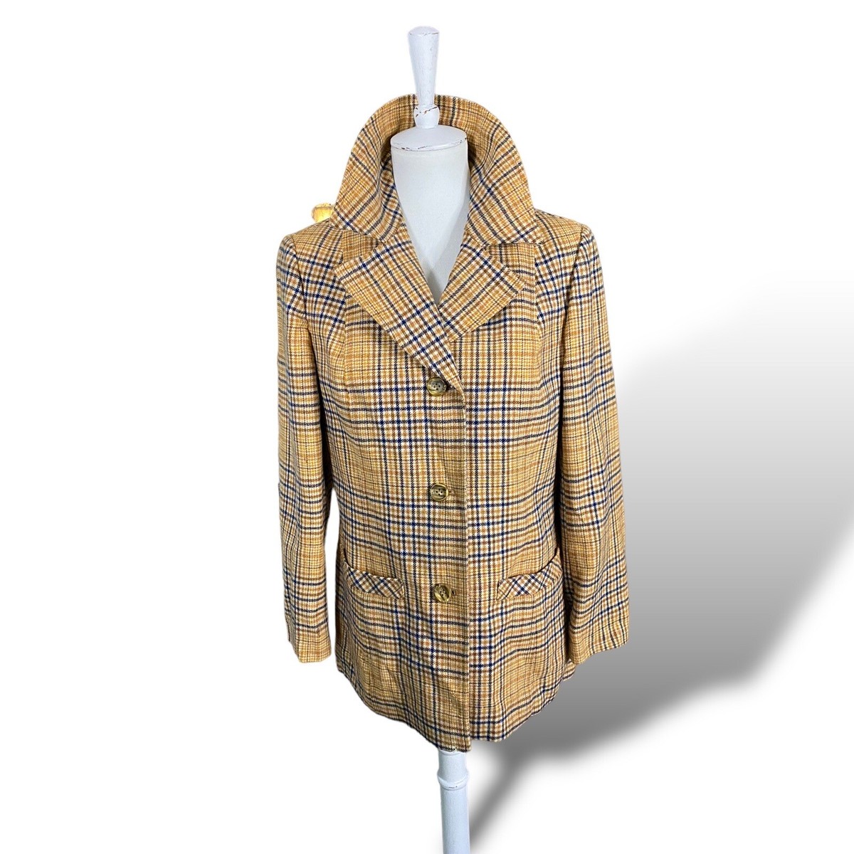 【期間限定】Pendleton Plaid Wool Jacket 70's Women's Vintage Wool Lined Pendleton Plaid Jacket/Blazer