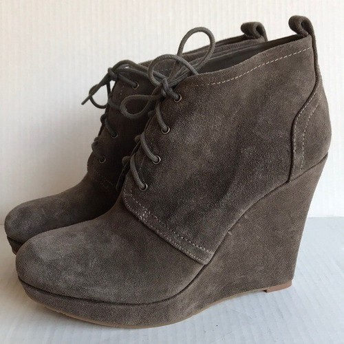 Jessica Simpson Women Catcher Suede Bootie Gray 8.5M - Picture 2 of 8
