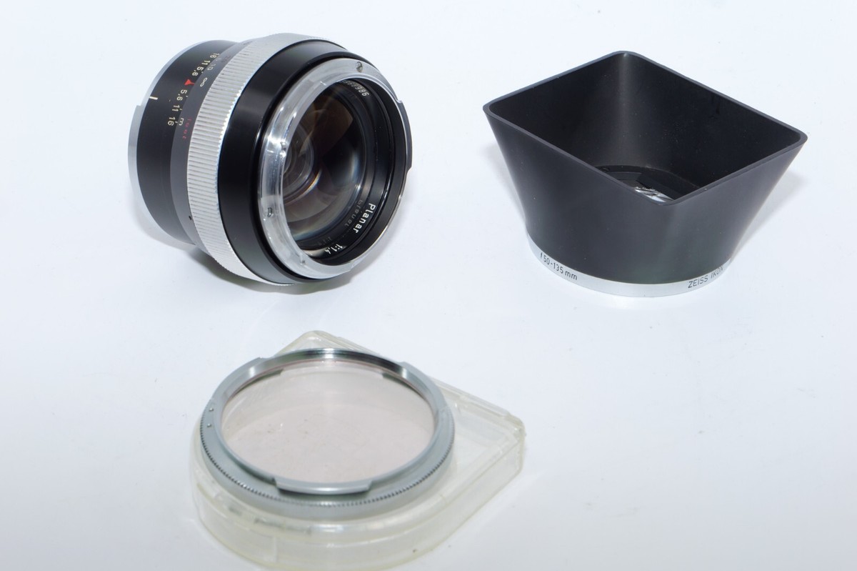 Zeiss Contarex 55mm f 1.4 Planar Black Standard Lens . Hood Zeiss Contarex 55mm f 1.4 Planar Black Standard Lens . Hood