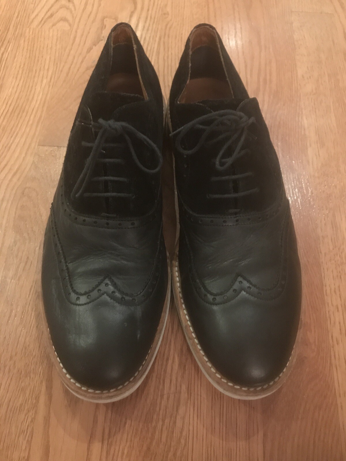 Kurt Geiger Mens 45 12 Black Leather 