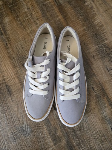 TOMS Alex Drizzle Grey Canvas Sneaker Women's 10