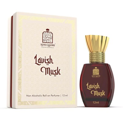 AdilQadri Lavish Musk Attar Musky Unique Unisex Non-Alcoholic Roll-On 5.5 ML