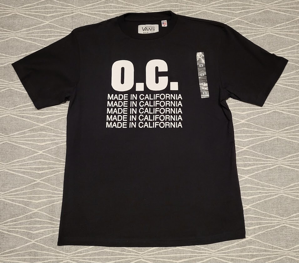 Vans X Our Legacy Short Sleeve T-Shirt Black Mens Size Medium Made