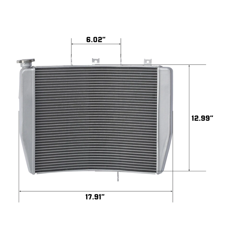 Radiator Cooling Cooler Fit For Kawasaki Ninja ZX-14 ZX1400C ZX14R 2006-2011 New - Image 3 of 4