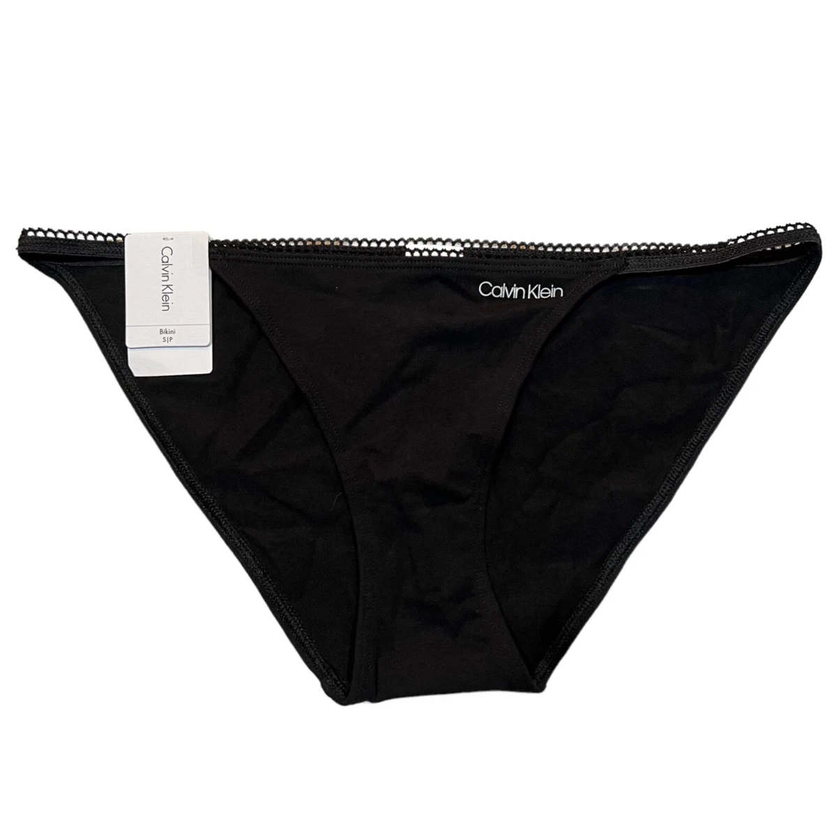 NWT CALVIN KLEIN Bikini Pantie/Underwear Sz XS-S-L-XL Black Jersey