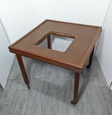 TABLE ONLY Vintage Mid Century Folding Rolling Wood Baby Play Activity Z74