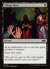 Village Rites 0508 Non Foil Common Foundations Jumpstart MTG Near Mint