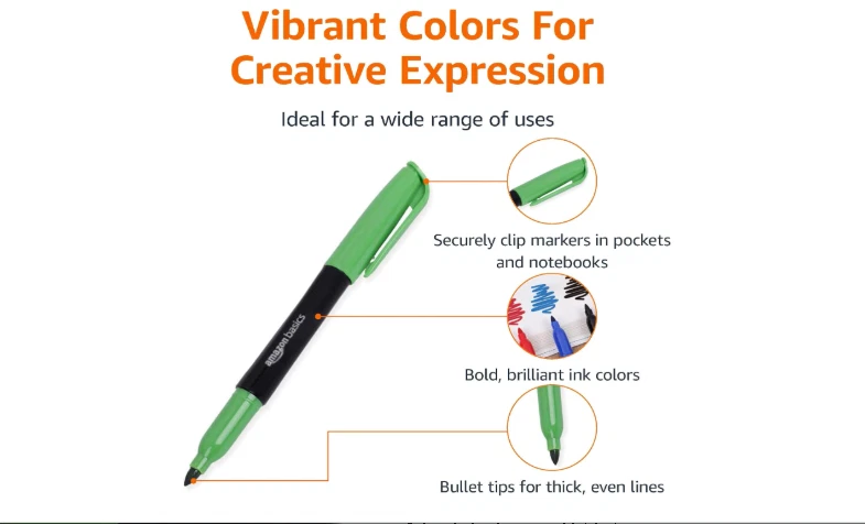 Marcadores de tecido conjunto de caneta permanente para pintar roupas camiseta sapatos têxteis pintura - Imagem 3 de 4