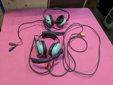 Lot of 2 David Clark Aviation Headsets H5030 H5040 UNTESTED, FOR PARTS