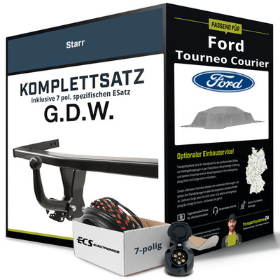 Für FORD Tourneo Courier Typ V769 Anhängerkupplung starr +eSatz 7pol 23- Set NEU