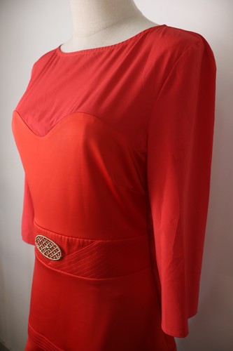 ELISABETTA FRANCHI ABITO VESTITO DONNA TG 46 DRESS WOMAN ITALY VINTAGE CON TAG - Foto 5 di 17
