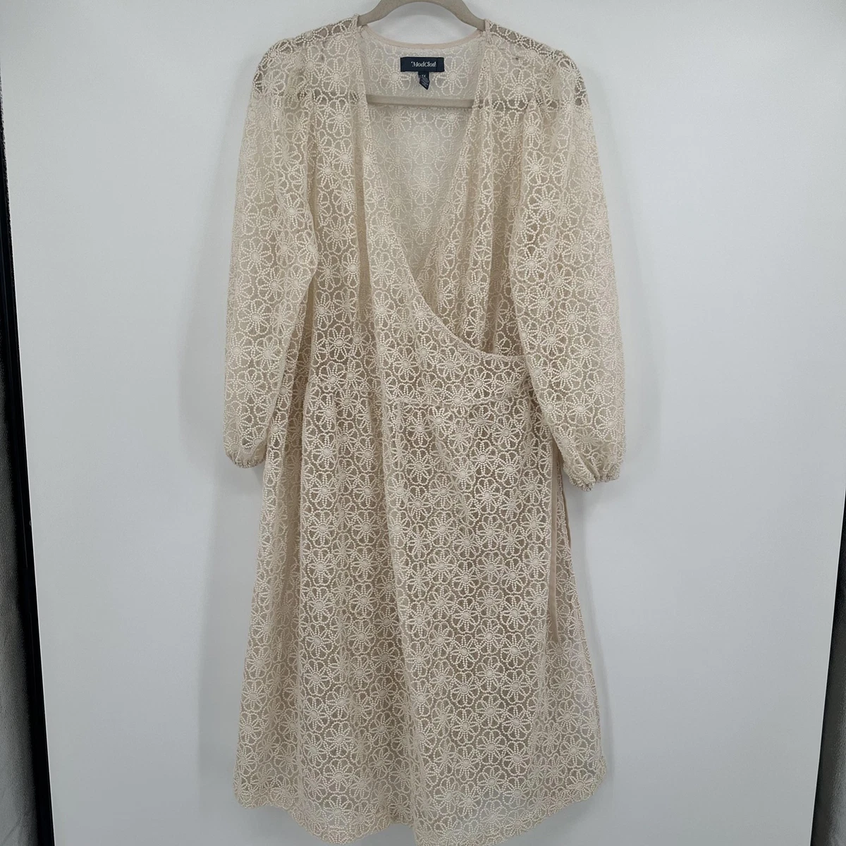 knee length dresses for ladies Women's Mocha Long Sleeve Dress