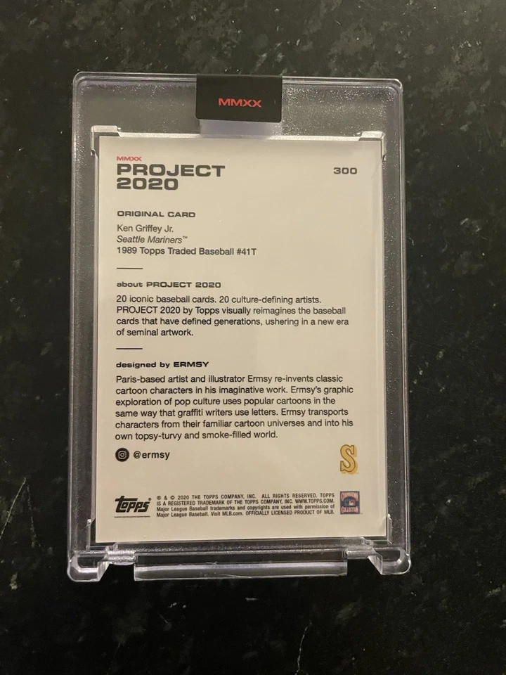 Tarjeta 300 Topps Project 2020 - 1989 Ken Griffey Jr. de Ermsy Foto 4 de 4