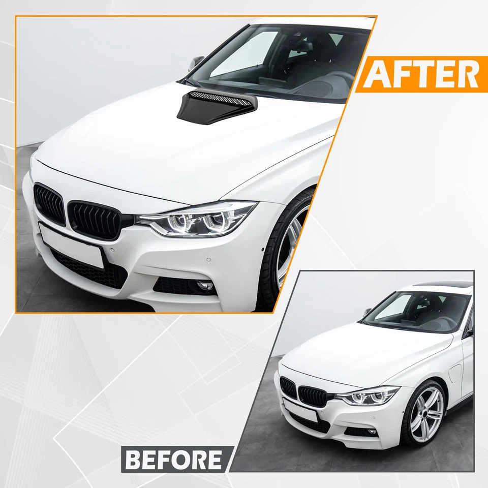 Para Ford Escape Edge Brillante Flujo de Aire Admisión Capucha Cuchara Capó Ventilación Cubierta Decoración Foto 4 de 4