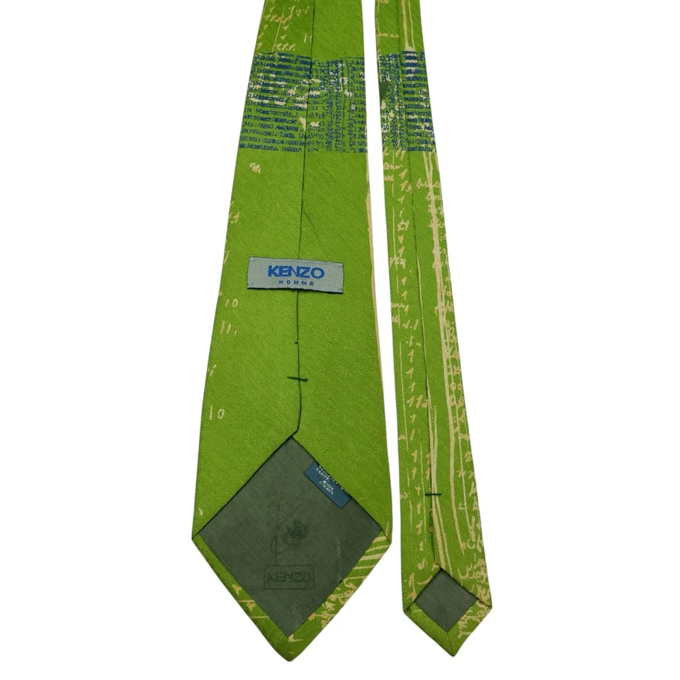 Corbata Kenzo verde seda Japón (impuesto de importación de Estados Unidos incluido) Foto 4 de 4