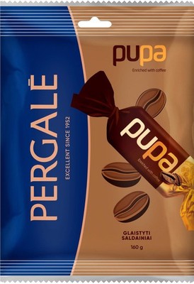 PERGALE PUPA Coffee Flavor Milk Chocolate Candies Party Sweets Bag 160g 5.6oz