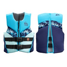 QUIKSILVER Youth Life Jacket Fishing Vest PFD for Teen Boys 55-88 lbs Kayaking