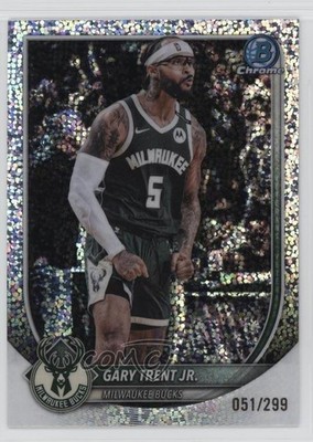 2025-26 Bowman Chrome Speckle Refractor /299 Gary Trent Jr #BCV-165 1mc5