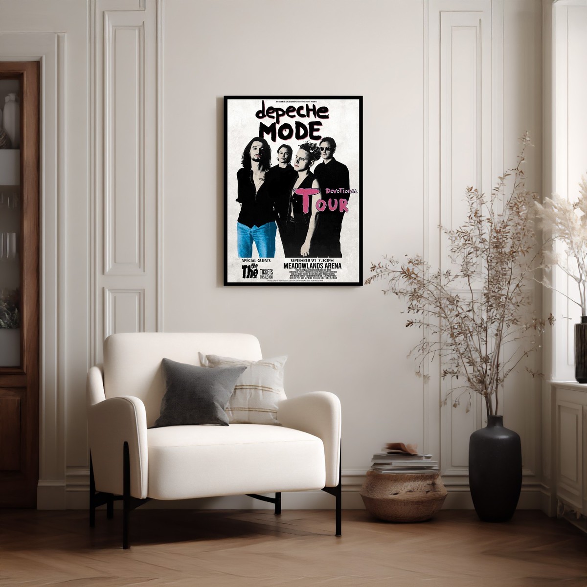 Szzmyo Depeche Mode Songs of Faith and Devotion poster, decoratief schilderij, moderne esthetische canvasposter, slaapkamerkunst, woonkamerdecoratie, poster, 50 x 75 cm, zonder frame
