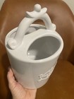 Buttermilk Home & Kitchen White Ceramic Cylinder Utensil Holder 7in Solid — photo 4