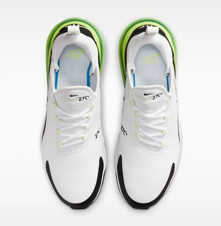 Nike Men's Air Max 270 G Golf Shoes Athletic Sneakers White/Volt