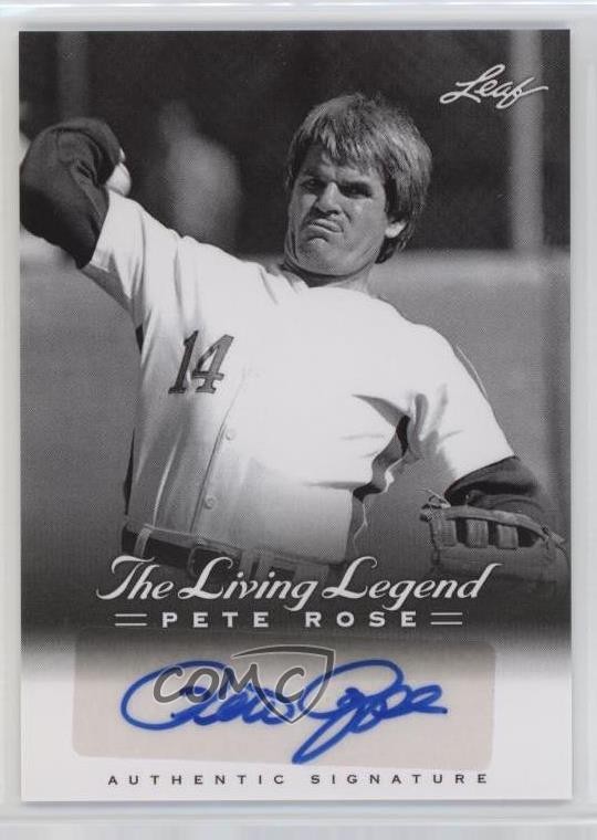 Pete Rose #AU-43 2012 Leaf Pete Rose The Living Legend Baseball Autographs