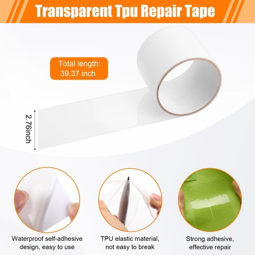 Inflatable Boat Repair Kit Pool Liner Patch Kit Include 6 Pcs and 3 Roll PVC ... - Picture 3 of 6