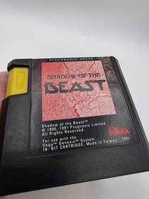 Shadow of the Beast Tested and Working - Sega Genesis Cleaned 