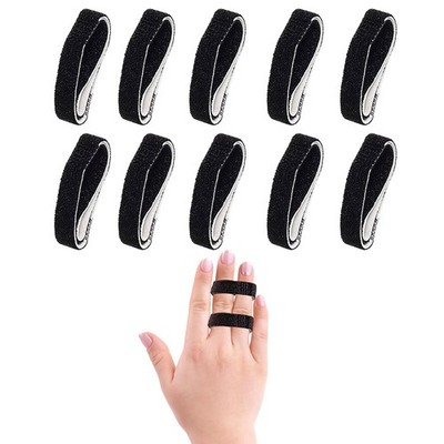 Finger Straps Buddy Tape 10 Pack, No Slip Buddy Finger Splints for Broken Toe...