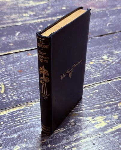 NEW ARABIAN NIGHTS Robert Louis Stevenson 1st Tusitala UK Leather Book 1923 RARE - Picture 2 of 18
