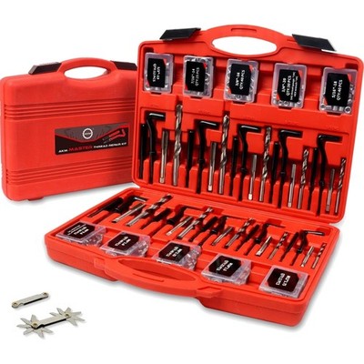 Thread Repair Kit HSS Drill Helicoil SAE & Metric 338-Piece for Automotive & ...