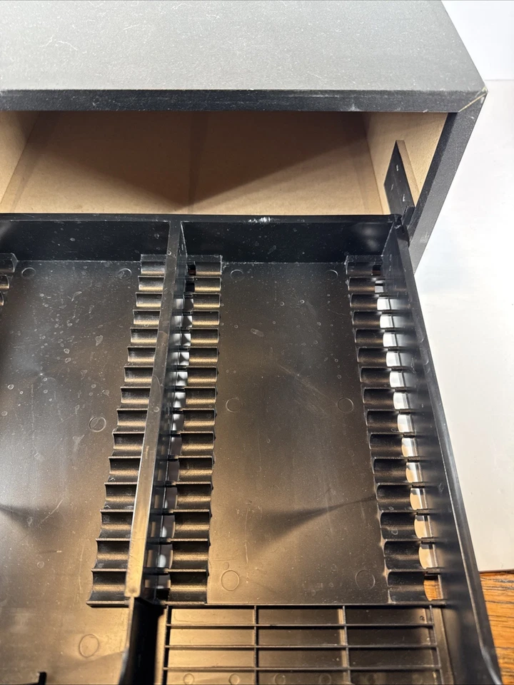 Vintage PS1 Sony Playstation 30-Game Storage Box Holder Drawer Black Cabinet - Image 4 of 4